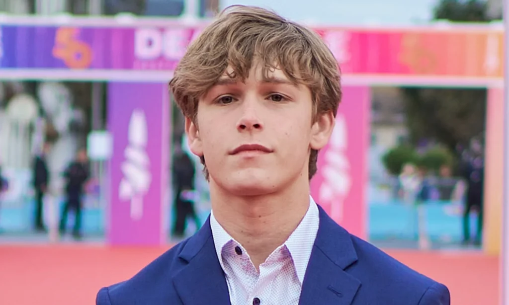 Headshot of Hudson Meek, a young actor with a promising career.